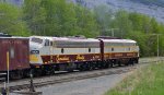 CP 1401/4106, the Royal Canadian Pacific Business Train, W/B through Exshaw, heading for Banff, Alberta.